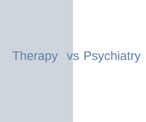 Therapy vs psychiatry Tampa