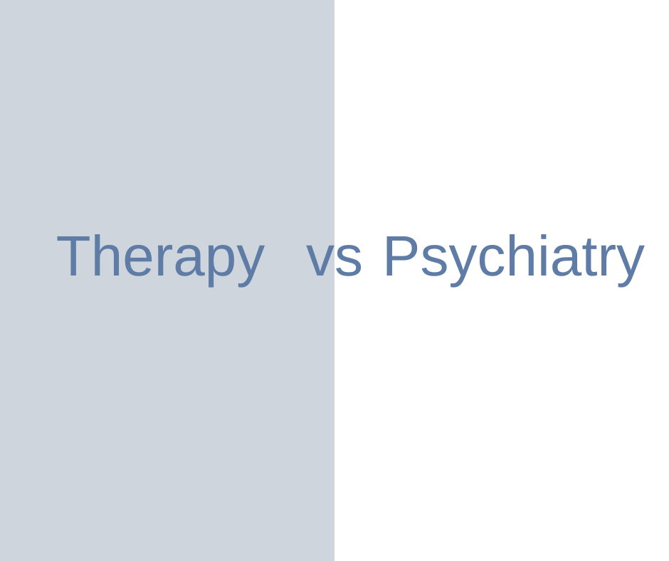 Therapy vs psychiatry Tampa